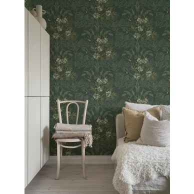 Vihrea makuuhuoneen tapetti Strandang Durolta 614 03 image