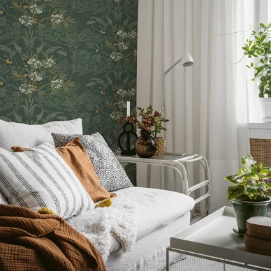 Vihrea olohuoneen tapetti Durolta Strandang 614 03 image