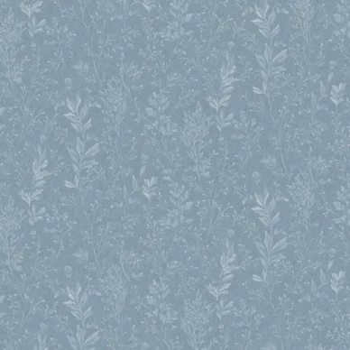 Tuva sininen kukkatapetti Durolta 613 03 image