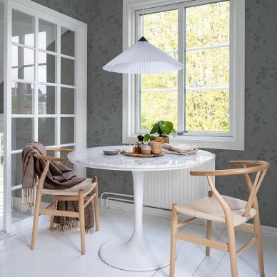 Siniharmaa tapetti Durolta Siri 612 04 image