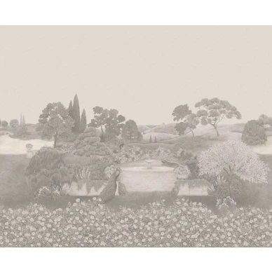 Idyll harmaa kimallettava maisematapetti Cole Sonilta 120 1002M koko kuvio image