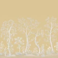 Seasonal Woods kimallettava kultatapetti puukuviolla Cole Sonilta 120 6024M