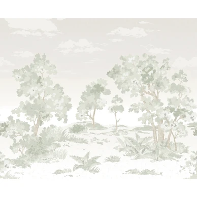 Countryside Landscape vihrea maisematapetti Borastapeterilta 9480w koko kuvio image