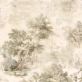 Beige vanhan ajan maisematapetti Archive Landscape 9477w Borastapeterilta koko kuvio