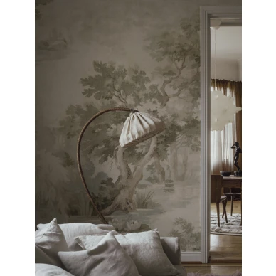 Olohuoneen puutapetti Archive Landscape 9477w Borastapeter Studiolta image