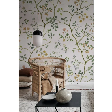 Olohuoneen tapetti kukkakuviolla Song Tree Rebel Wallsilta R19234 image