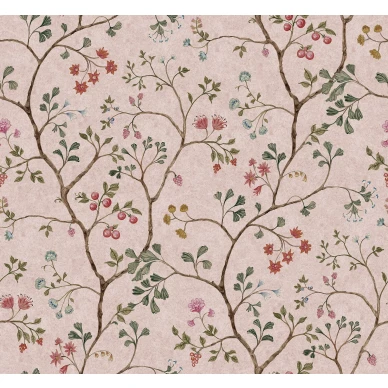 Song Tree roosa kukkatapetti Rebel Wallsilta R19329 koko kuvio image