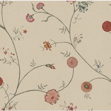 Flower Thread beige kukkatapetti Rebel Wallsilta R19284 image