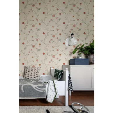 Makuuhuoneen kukkatapetti Flower Thread Rebel Wallsilta R19284 image