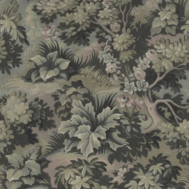 Blooming Park tumma lehtitapetti Rebel Wallsilta R19254 image