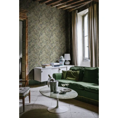 Vihrea lehvistotapetti Blooming Park Rebel Wallsilta R19253 image