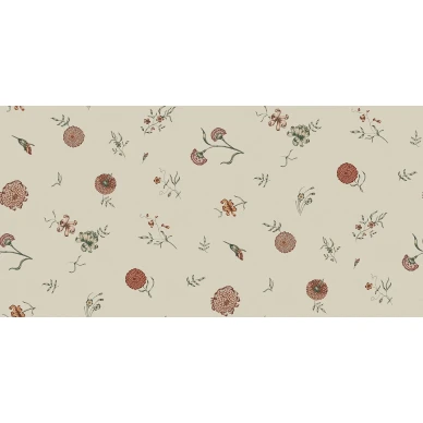 Flower Fall beige kukkatapetti Rebel Wallsilta R19252 koko kuvio image