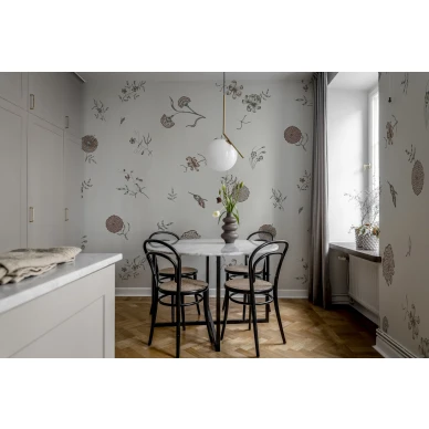 Kukkatapetti keittioon Flower Fall Rebel Wallsilta R19251 image