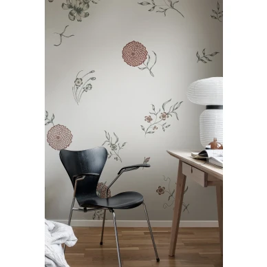 Romanttinen kukkatapetti Flower Fall Rebel Wallsilta R19251 image