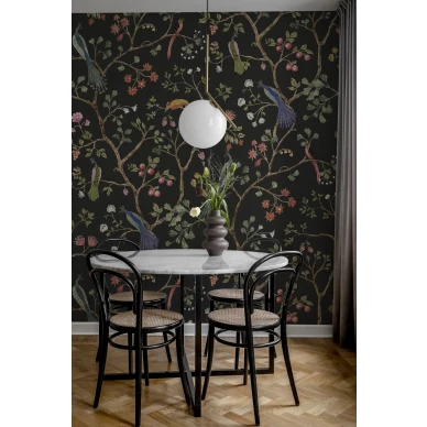Keittion lintutapetti Songbirds Rebel Wallsilta R19246 image