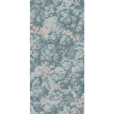 The Path sininen lehtitapetti Rebel Wallsilta R19244 koko kuvio image