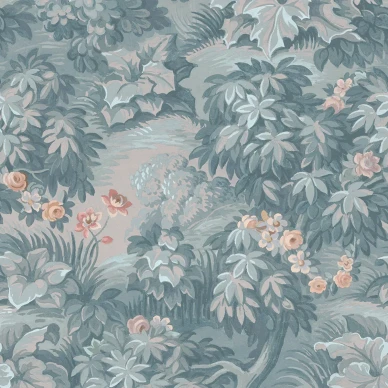 The Path sininen lehtitapetti Rebel Wallsilta R19244 image