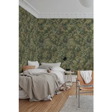 Vihrea olohuoneen tapetti The Path Rebel Wallsilta R19243 image