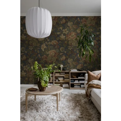 Monivarinen tapetti olohuoneeseen Vintage Flora Rebel Wallsilta R19240 image