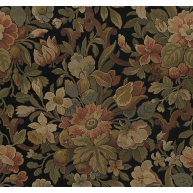 Vintage Flora tumma kukkatapetti R19241 Rebel Wallsilta koko kuvio image