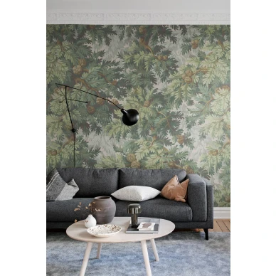 Vihrea metsatapetti olohuoneeseen Spruce Forest Rebel Wallsilta R19236 image