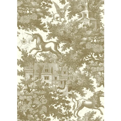 Fairy Tale Castle kullanvarinen linnantapetti Rebel Wallsilta R19229 koko kuvio image