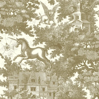 Fairy Tale Castle kullanvarinen linnantapetti Rebel Wallsilta R19229 image