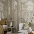 Beige vanhan tyylinen kuvatapetti Gothic Arches Rebel Wallsilta R19222
