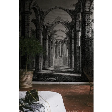 Harmaa kuvatapetti Gothic Arches Rebel Wallsilta R19221 image