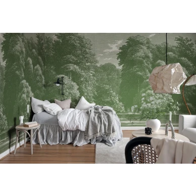 Makuuhuoneen vihrea tapetti Spring Season Rebel Wallsilta R19220 image