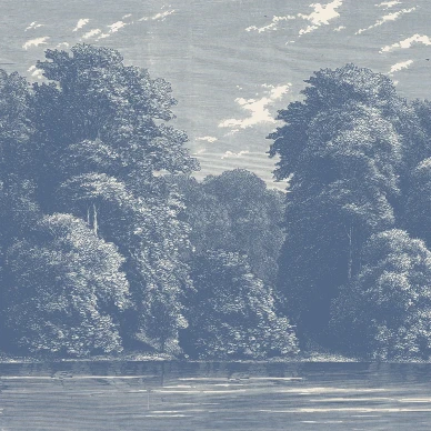 Spring Season sininen puutapetti Rebel Wallsilta R19219 image