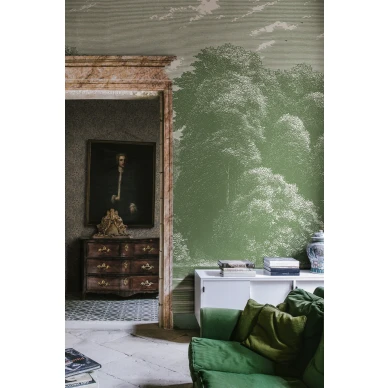 Vihrea metsatapetti Spring Season Rebel Wallsilta R19220 image