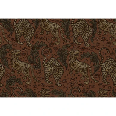 Year of the Tiger punainen tiikeritapetti Rebel Wallsilta R19213 koko kuvio image