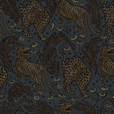 Year of the Tiger tumma tiikeritapetti Rebel Wallsilta R19212 image