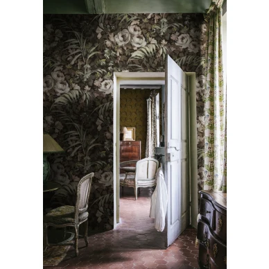 Ruskea kukkatapetti Dazzling Foliage Rebel Wallsilta R19208 image