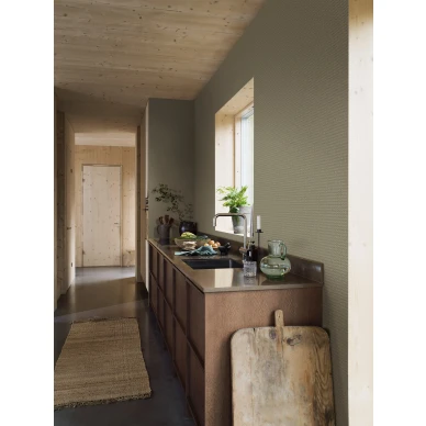 Vihrea keittiotapetti Borastapeterilta Willowherb 4723 image