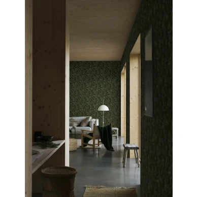 Vihrea lehtitapetti Borastapeterilta Forest Berries 4715 image