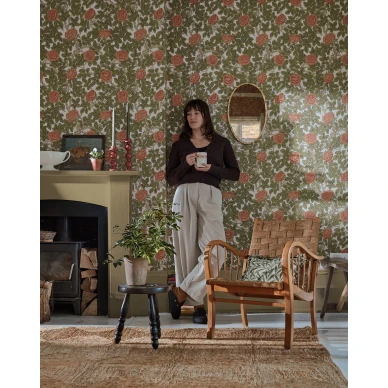 Morrisin ruusutapetti olohuoneeseen Rambling Rose 217207 image