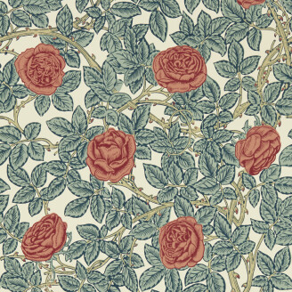 Rambling Rose sininen ruusutapetti William Morrisilta 217206 image