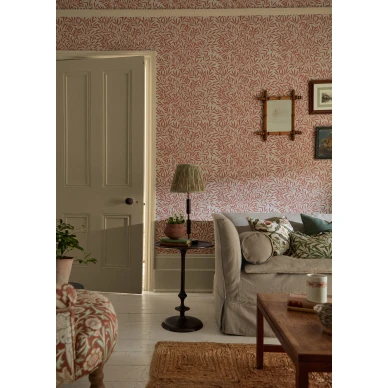 Tiheakuvioinen lehtitapetti Morrikselta Emerys Willow 217186 image