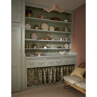 William Morris vihrea lehtitapetti keittioon Emerys Willow 217184 image