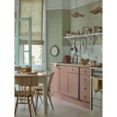 Vihrea keittiotapetti Morrisilta Borage 217198 image