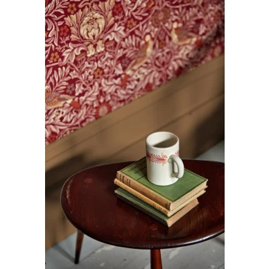 Punainen tapetti linnuilla Bird Morris Colta 217195 image