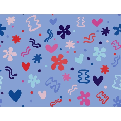 Gustaf Westman sininen leikkimielinen tapetti Borastapeterilta 9485w koko kuvio image