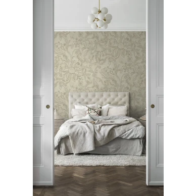 Makuuhuoneen kukkatapetti Hanna MW Borastapeterilta 9488w image