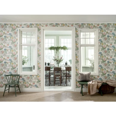 Olohuoneen kukkatapetti Borastapetilta Carnation Garden 7235 image