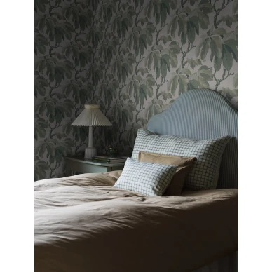 Makuuhuoneen lehvistotapetti Borasilta Kastanj 4841 image