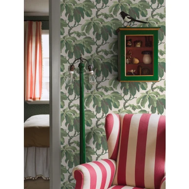 Olohuoneen lehvistotapetti Borasilta Kastanj 4839 image