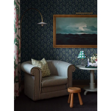 Olohuoneen sininen tapetti Snodroppe Borastapeterilta 4836 image