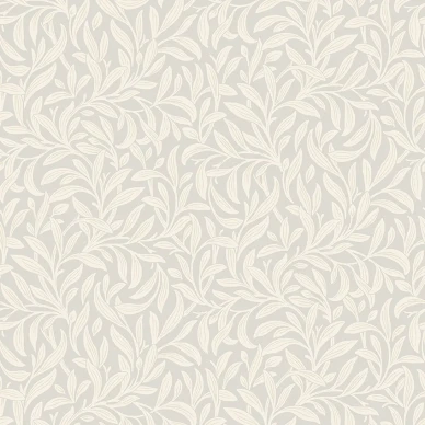 Vintergrona vaaleanharmaa lehtitapetti Borastapeterilta 4833 image